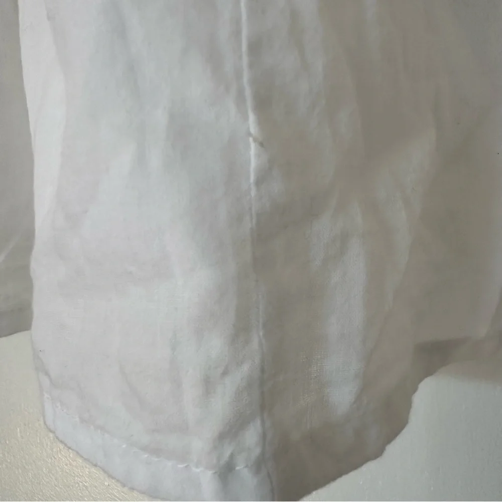 India Collection Emerson Fry Organic Cotton Embroidered Tie Front Top Womens - Picture 5 of 14